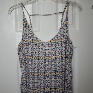 H&M tribal geometric print reversible tank top